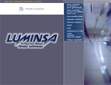 Tablet Screenshot of luminsa.es